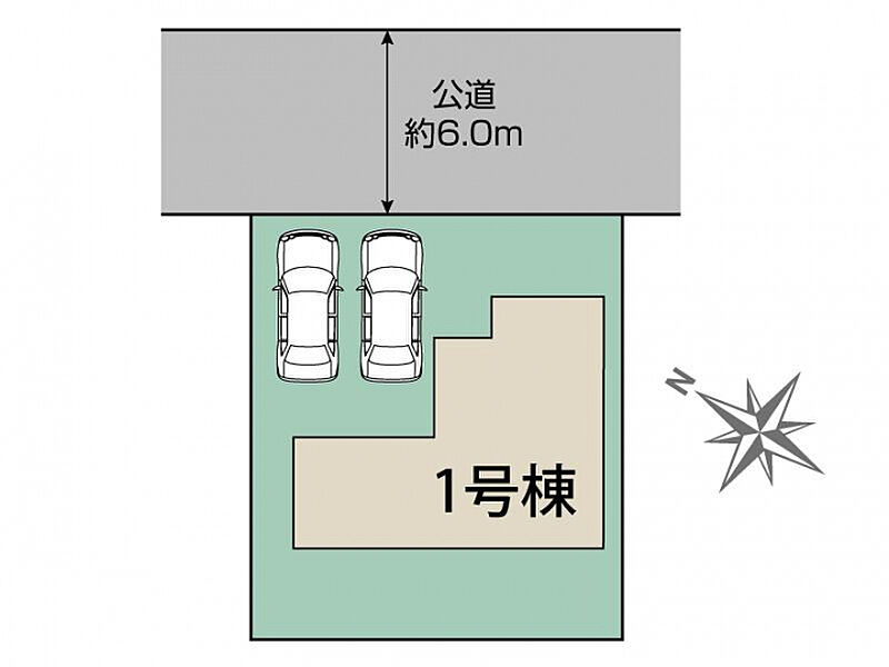 松戸市六高台6丁目1棟 区画図