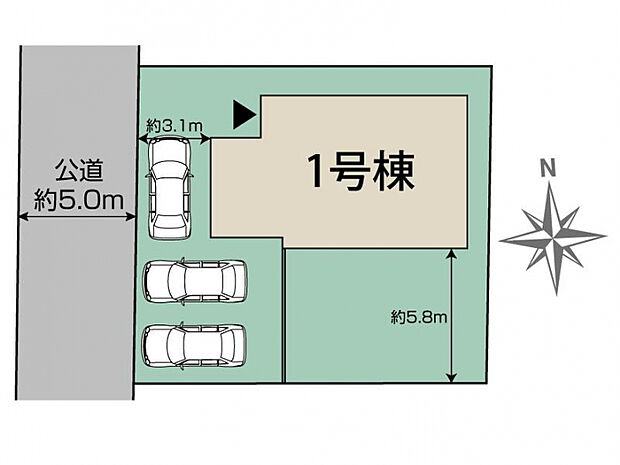 千葉市花見川区こてはし台6丁目1棟 区画図