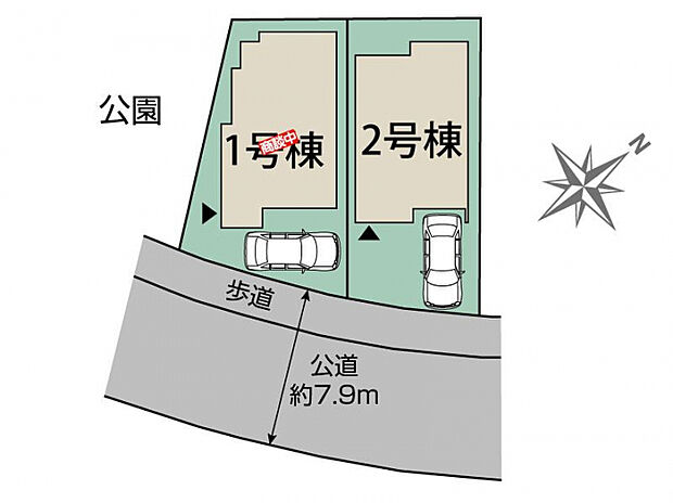 船橋市芝山7丁目2棟 区画図