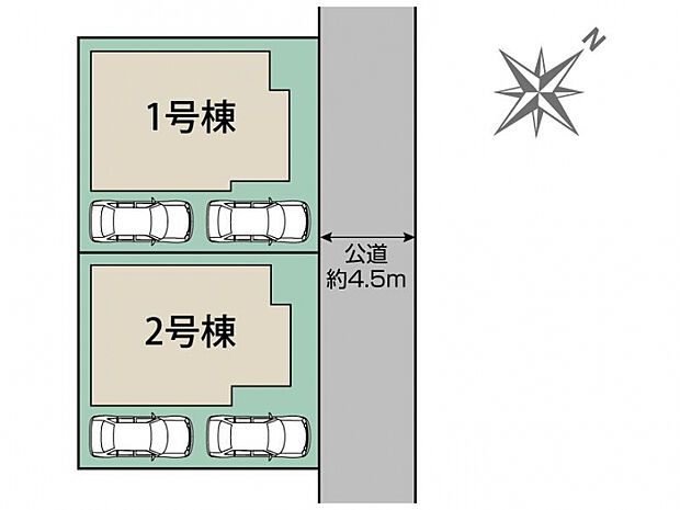 船橋市大穴南2丁目2棟 区画図