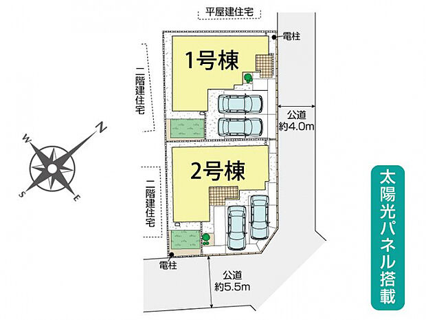 鴻巣市吹上本町2丁目2棟 区画図