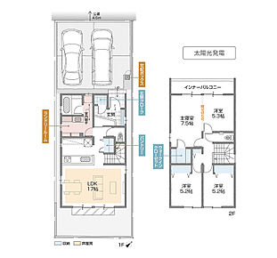 玄関クローク・ランドリールーム設置の収納充実プラン 