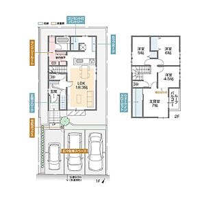ランドリールーム・玄関クロークを設置した収納充実プラン 