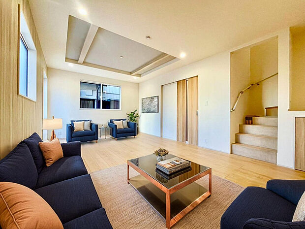 【2号棟:LDK】AI生成　本画像はAI生成によるイメージです。