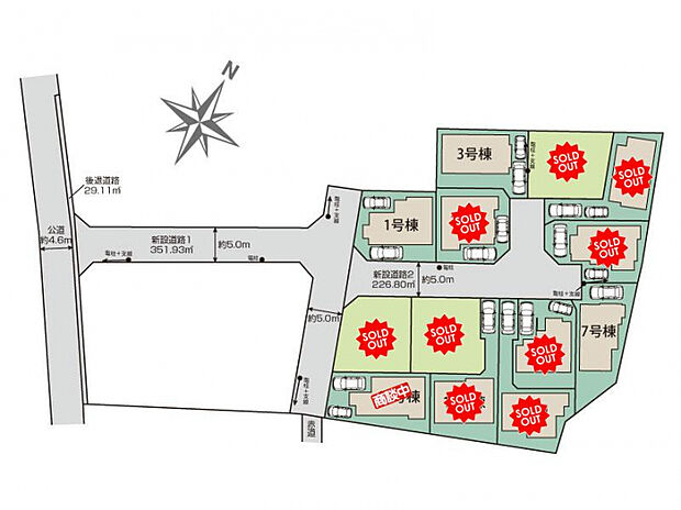 東村山市野口町2丁目13棟 区画図
