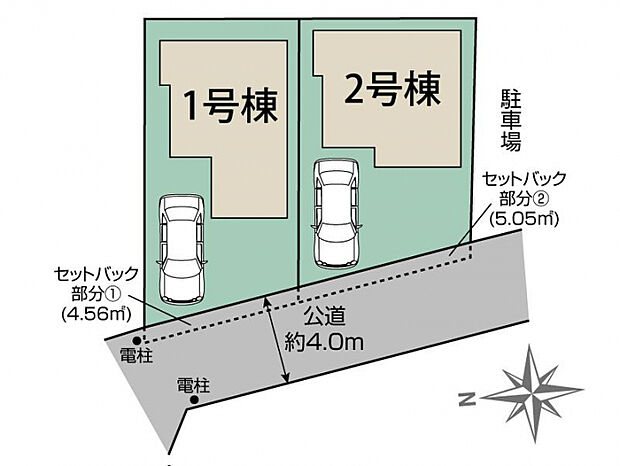 西東京市保谷町全2棟 区画図