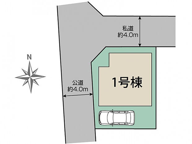 所沢市北所沢町1棟 区画図