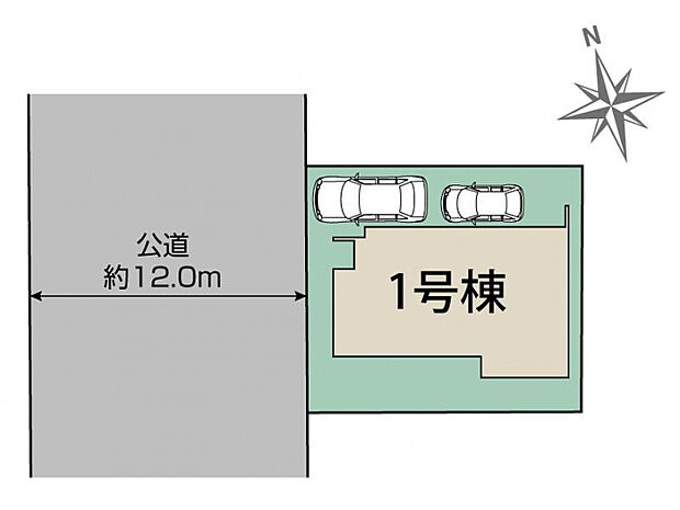  立川市東大和若葉町全1棟 区画図
