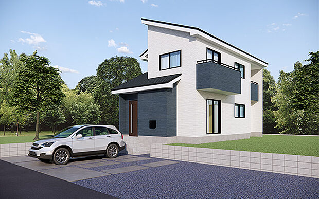 完成予想図:外観(1号棟)