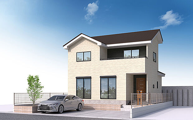 完成予想図:外観(1号棟)