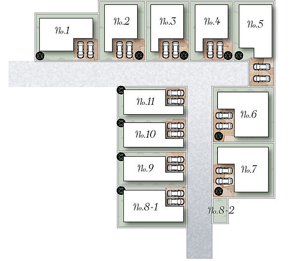 全１１区画のNEWタウン新規分譲開始