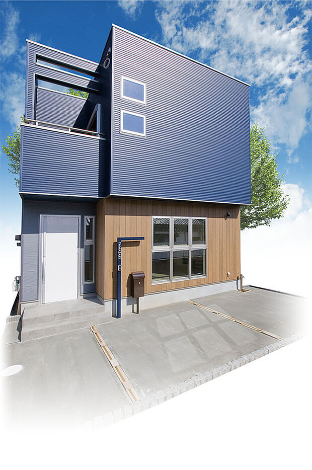 【建物プラン例(外観写真)】外観はお客様の個性が、一番目立つ場所です。好みの外観にすることで、毎日の帰宅がより楽しみになりますね。