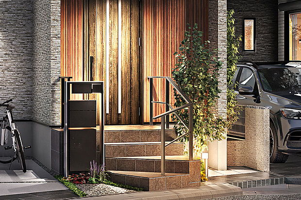 【【季節を呼び込む植栽】】邸別で街を飾る木々を景観のアクセントに選定。色とりどりの花や季節ごとに葉色を変える木々が四季の訪れを告げます。