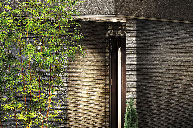 【【センサー式玄関ライト】】人の動きを感知して自動で点灯・消灯するセンサー式ライト。帰宅時や荷物の多いときもスムーズに出入りできます。