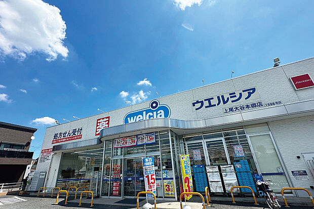 ウエルシア上尾大谷本郷店（現地より徒歩9分）