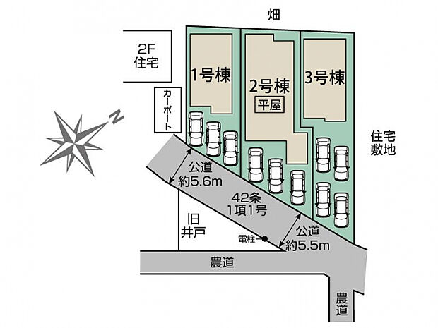 久喜市栗原3棟 区画図