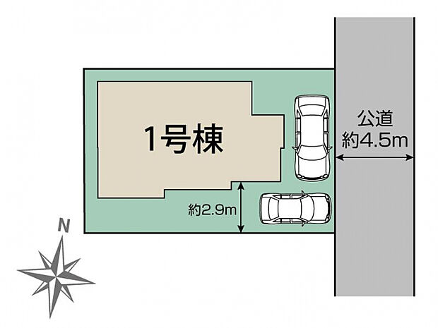 小田原市小八幡3丁目1棟 区画図