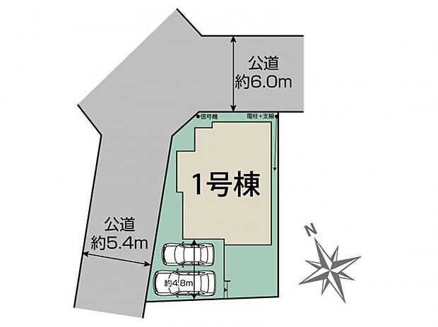 茅ヶ崎市富士見町1棟 区画図