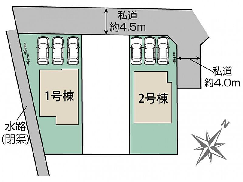 小田原市東町3丁目2棟 区画図