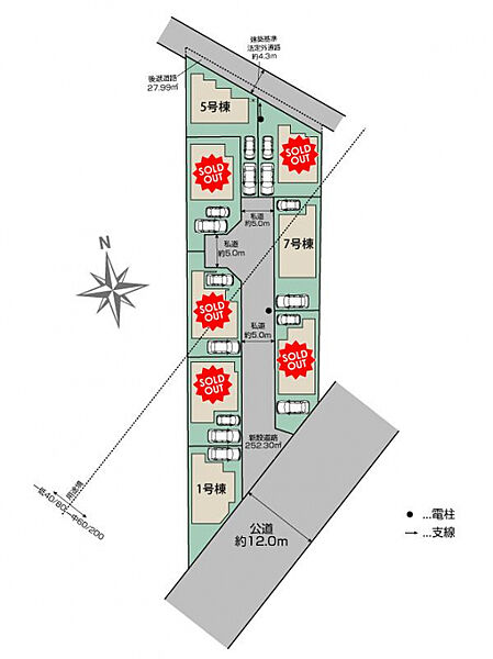 立川市西砂町5丁目8区画 区画図