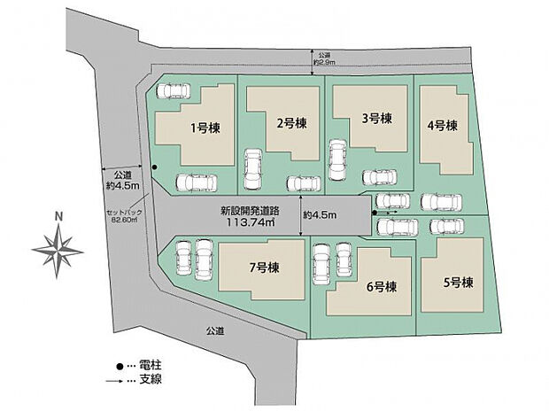 八王子市石川町7棟 区画図