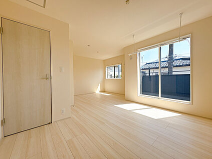 【洋室(11帖)】将来こども部屋として1部屋を2つの部屋にア