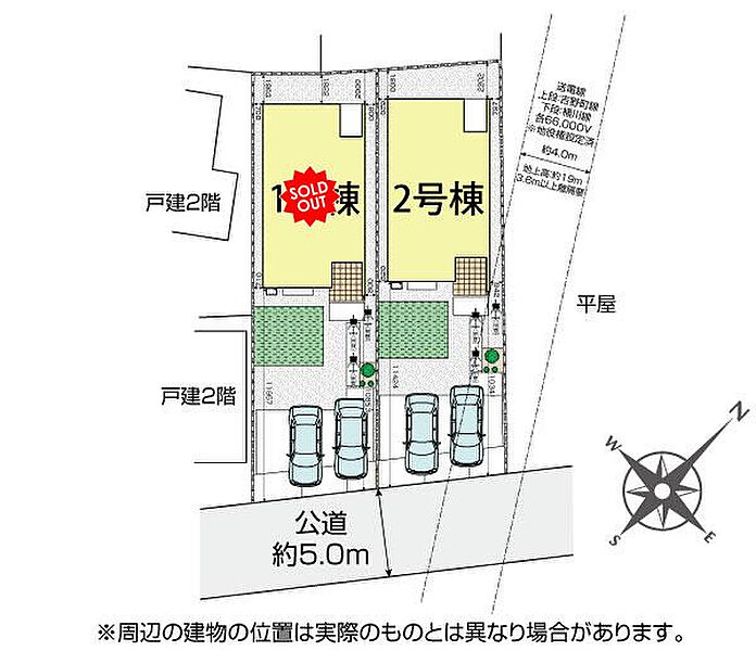 北本市本宿6丁目2棟 区画図