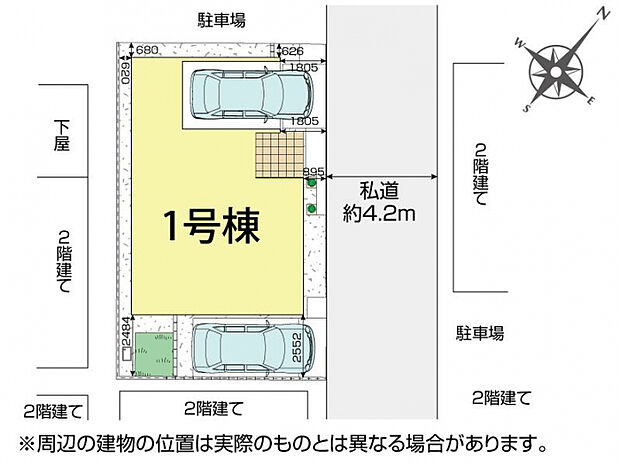 川越市南田島1棟 区画図