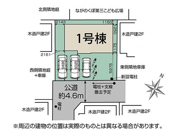 三芳町北永井4期1棟 区画図