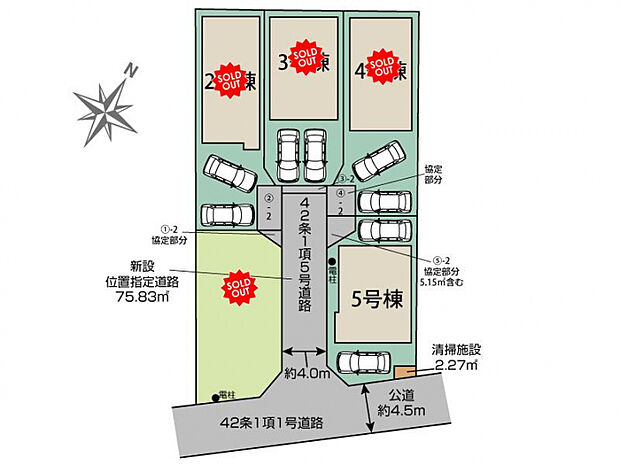 上尾市二ツ宮2期5棟 区画図