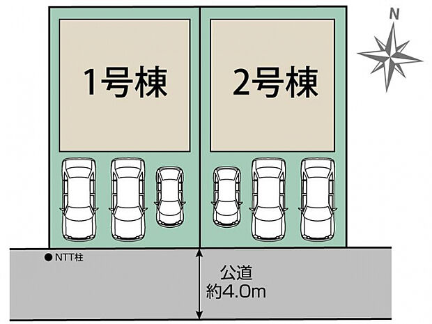 磐田市国府台3期2棟 区画図