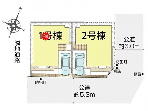 北習志野（西習志野3丁目）2棟 区画図