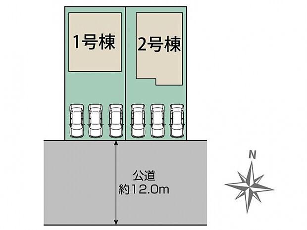 我孫子市南青山2棟 区画図