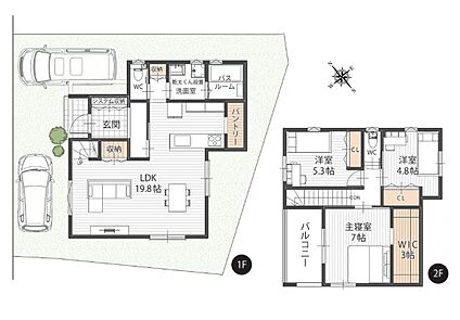 【間取図/A号地】