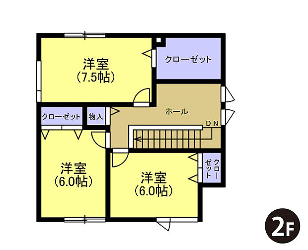 【【建築プラン例】】建物面積：112.21m2
建物代金：2750万円(税込)
※杭工事、分水工事、諸費用別途
※設計プランの参考一例であって、当該プランの採用可否は任意です。