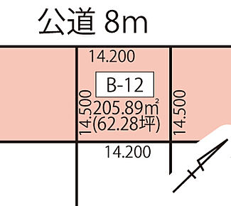 様々な間取りにも対応できるバランスの良い区画です。 