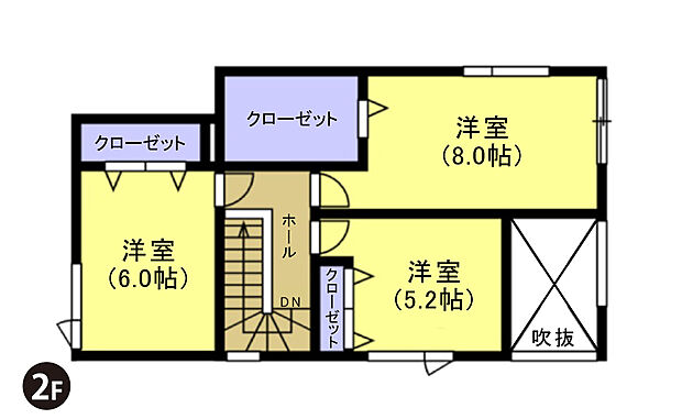 【【建築プラン例】】建物面積：112.21m2
建物代金：2750万円(税込)
※杭工事、分水工事、諸費用別途
※設計プランの参考一例であって、当該プランの採用可否は任意です。