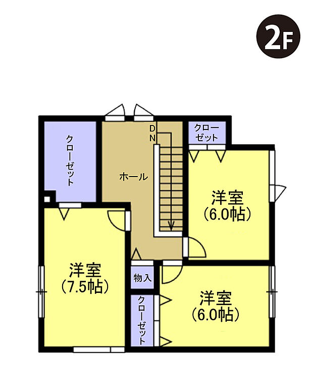 【【建築プラン例】】建物面積：112.21m2
建物代金：2750万円(税込)
※杭工事、分水工事、諸費用別途
※設計プランの参考一例であって、当該プランの採用可否は任意です。