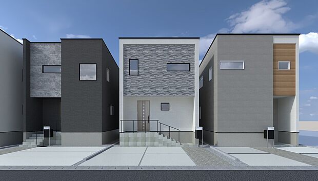 【No.2】ホワイトを基調とした落ち着きのあるシンプルモダンな邸宅
LDK上部には大型吹抜があり、明るく開放感のあるリビング空間でお寛ぎいただけます。