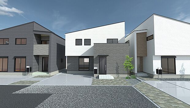 【No.6】モノトーンカラーで纏めた、スタイリッシュモダンな邸宅。
全室南向きで日当たり良好、明るい室内でお過ごしいただけます。