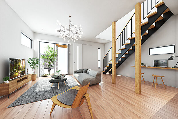 のびのびと寛げ、ゆとりある広さを設けたLDKプラン