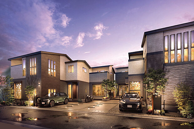 街並み夜景パース