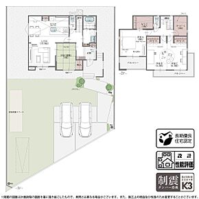 1号棟 プラン  ※セットバック部分2.67m2含 
