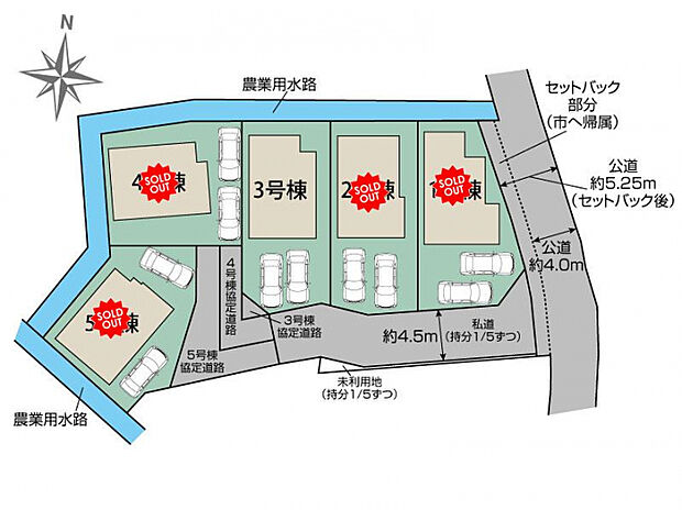 府中市四谷2丁目5棟 区画図