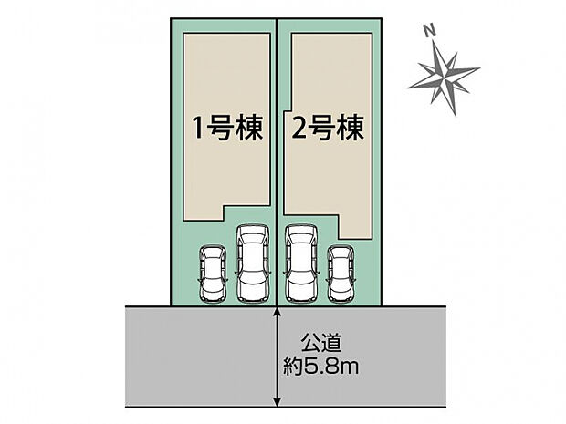日野市日野本町5丁目2棟 区画図