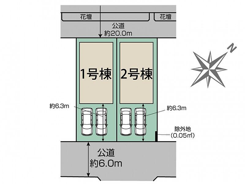 千葉市美浜区磯辺7丁目2棟 区画図