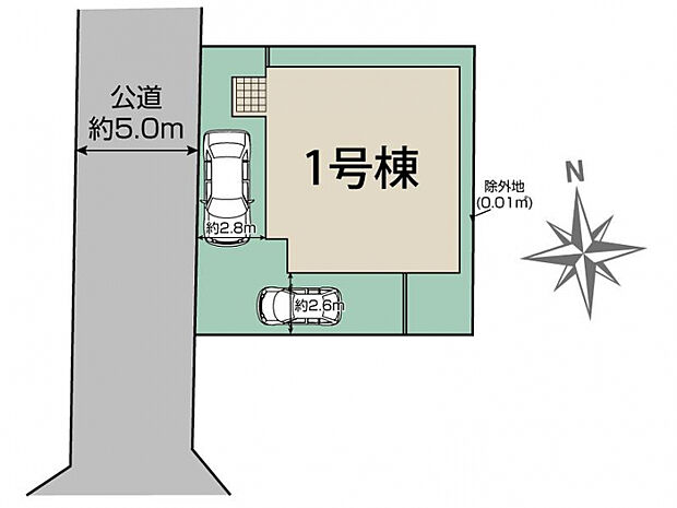 船橋市松が丘3丁目1棟 区画図