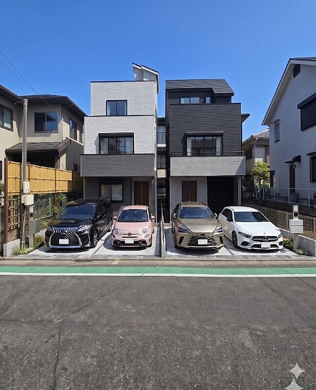 【完成イメージパース】6m道路面で楽々駐車。