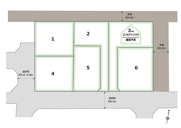 ※絶対高さ制限:10m
※外壁後退:1m
※最低敷地面積:165m2