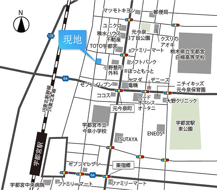 ホームズ コモンステージ元今泉２丁目 建築条件付土地 宇都宮市 ｊｒ宇都宮線宇都宮駅より徒歩10分の土地 分譲地